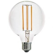 LED Lemputė E27 G125 filament bulb 8W WW