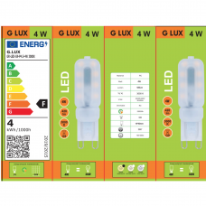 LED Lemputė GR-LED-G9-P4.5-4W 3000K MATINĖ