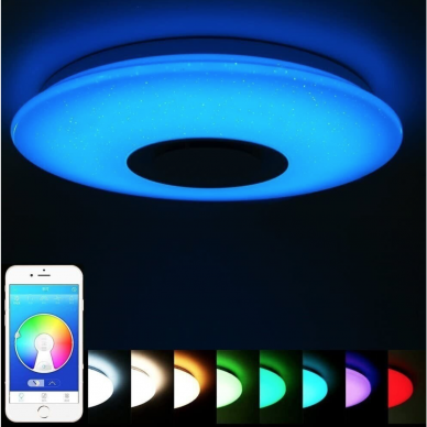 LED RGB Šviestuvas Muzikinis + Bluetooth 1